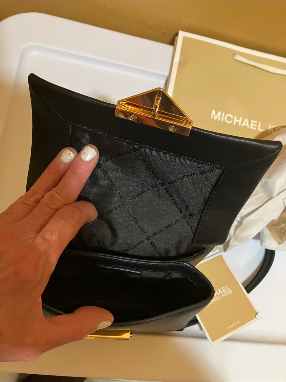 Michael Kors CECE SM Conv Non/Ltr Vegan XBody - Picture 11 of 14
